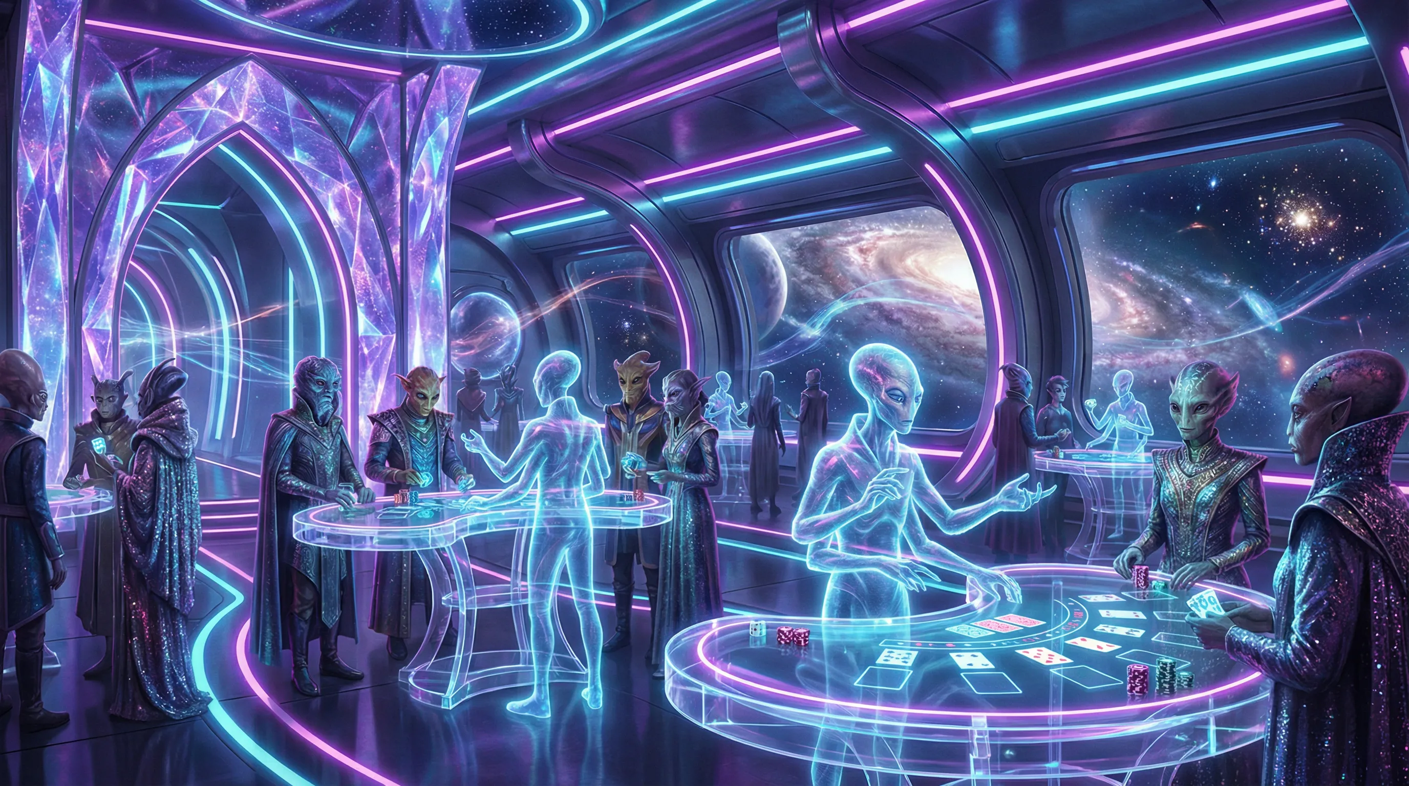 Interior do cassino ao vivo jogaobet com dealers holográficos